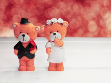 evlilik düğün kart hediye oyuncak ayılar 