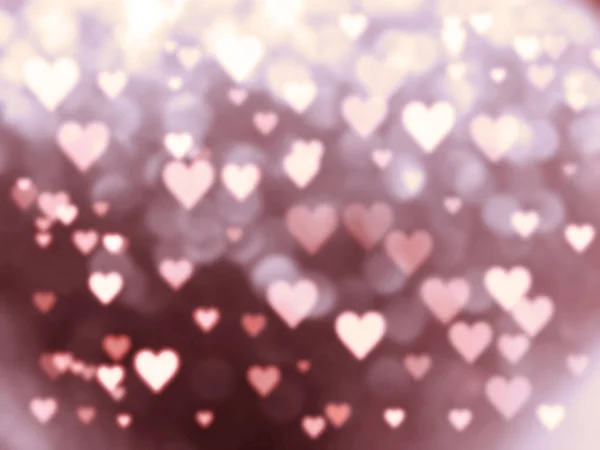 Liebe abstrakte Hintergrund glänzende Herzen bunte Unschärfen — Stockfoto