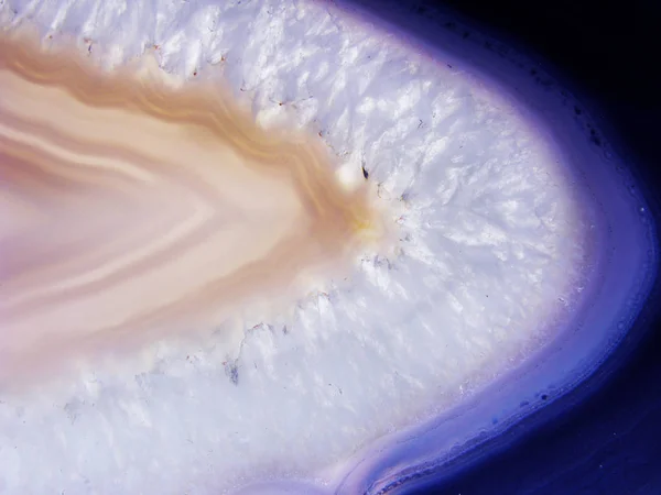 Αχάτης κρυστάλλου χαλαζία closeup λεπτομέρεια γεωλογική κρύσταλλα αφηρημένο — Φωτογραφία Αρχείου
