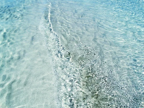 Textura da água areia praia verão férias fundo — Fotografia de Stock