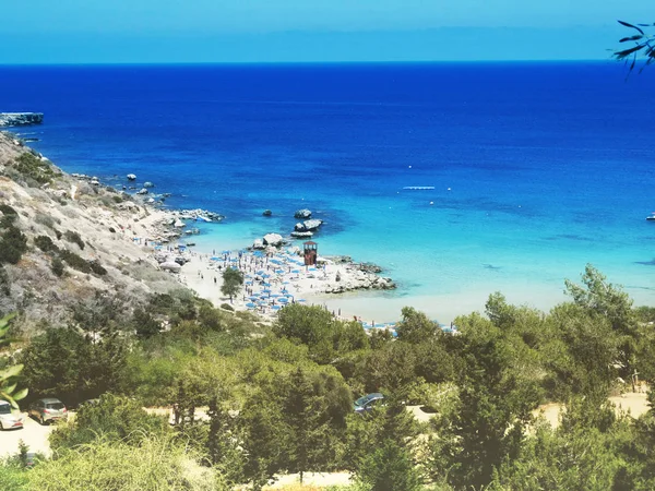 plaj sahil peyzaj Akdeniz deniz Kıbrıs Adası 