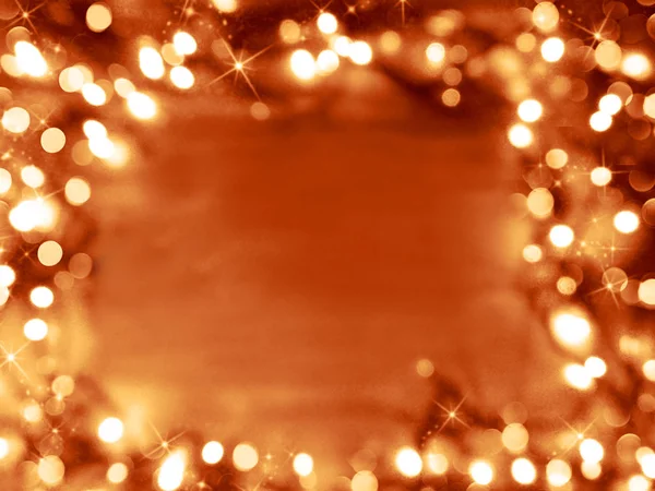 抽象背景柔和模糊的圣诞灯花环 — 图库照片