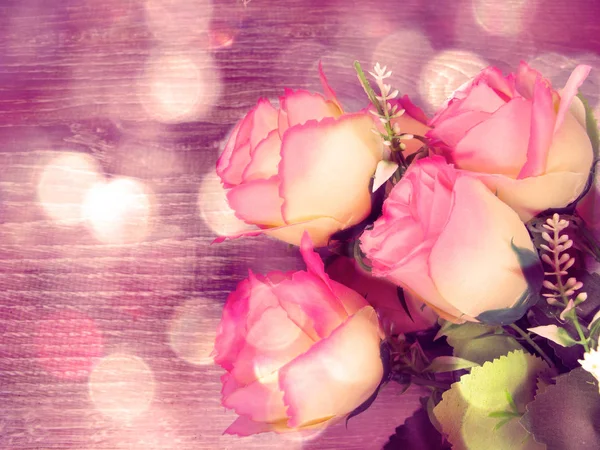 Róża tło z zaciera na ślub Walentynki wakacje CA — Zdjęcie stockowe