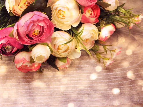 Peonías flores primavera floral fondo tarjeta —  Fotos de Stock