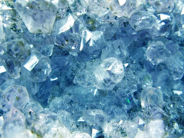 Latar belakang mineral geologi kuarsa mineral akuamarine — Stok Foto