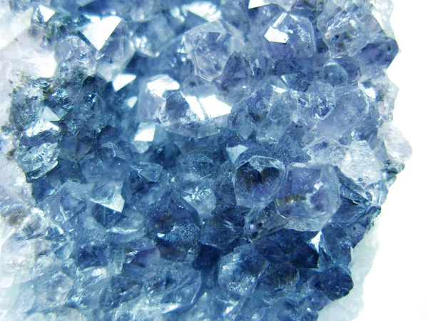 蓝宝石宝石水晶石英矿物地质背景 — 图库照片