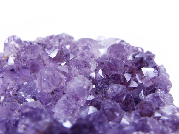 Ametista jóia cristal quartzo mineral fundo geológico — Fotografia de Stock