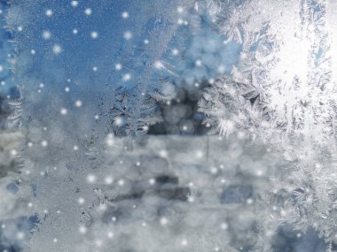 kar taneleri desenleri ve kar ile kış arka plan