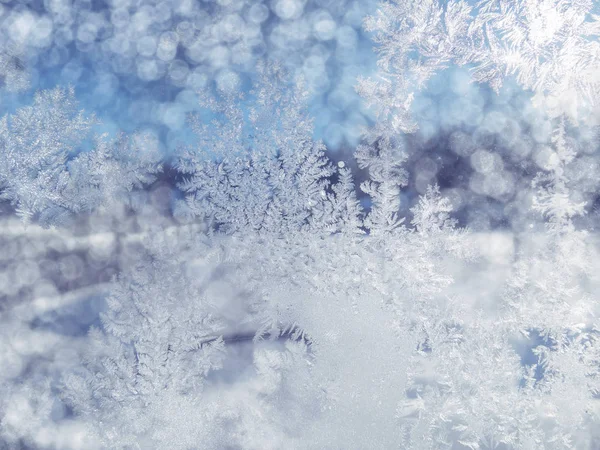눈송이 패턴과 눈과 겨울 배경 — 스톡 사진