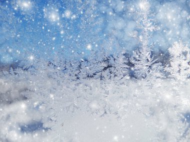 kar taneleri desenleri ve kar ile kış arka plan