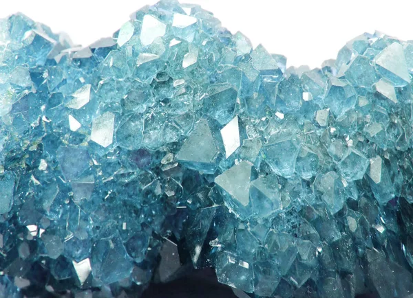 Аквамаринний камінь кристалічний кварцовий мінеральний геологічний фон — стокове фото
