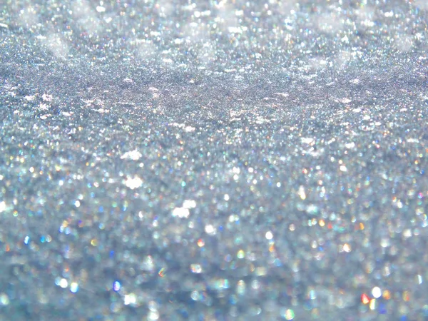 Абстрактный синий фон мягкий размытый снег рождественские огни garl — стоковое фото
