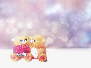 evlilik düğün kart hediye oyuncak ayılar 