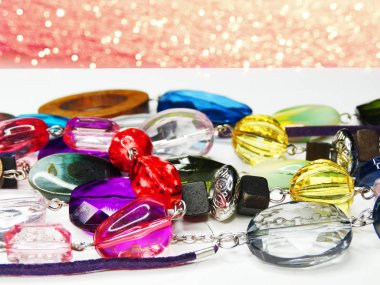 parlak kristaller ile mücevher boncuklar lüks moda