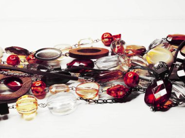 parlak kristaller ile mücevher boncuklar lüks moda