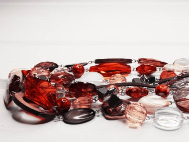 parlak kristaller ile mücevher boncuklar lüks moda