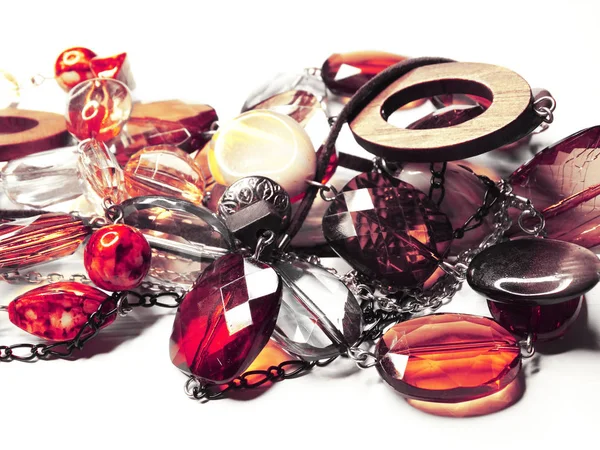 Parlak kristaller ile mücevher boncuklar lüks moda — Stok fotoğraf