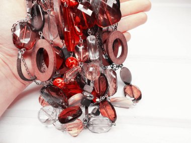 parlak kristaller ile mücevher boncuklar lüks moda