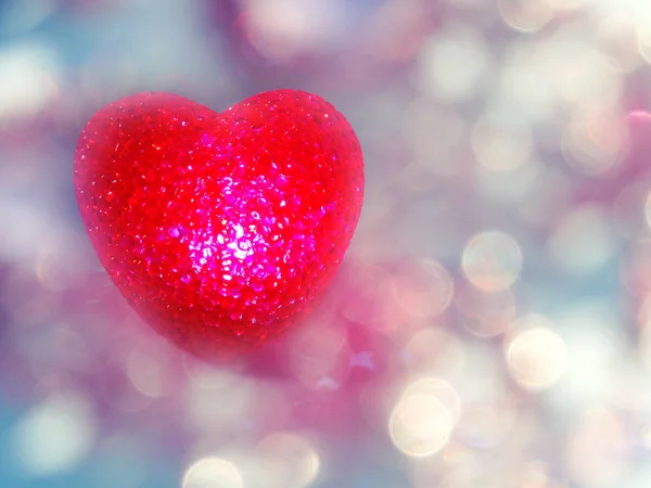 Corazón rojo fondo del día de San Valentín —  Fotos de Stock