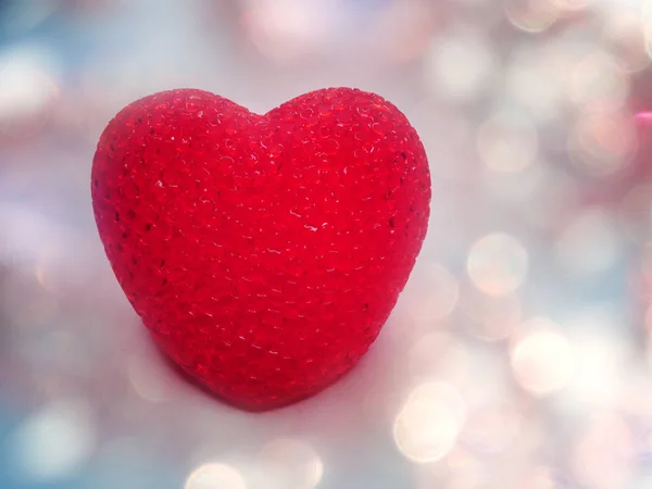 Κόκκινη καρδιά φόντο ημέρα του Αγίου Βαλεντίνου — Φωτογραφία Αρχείου