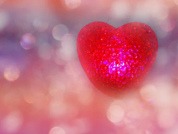 Coração vermelho dia dos namorados fundo — Fotografia de Stock