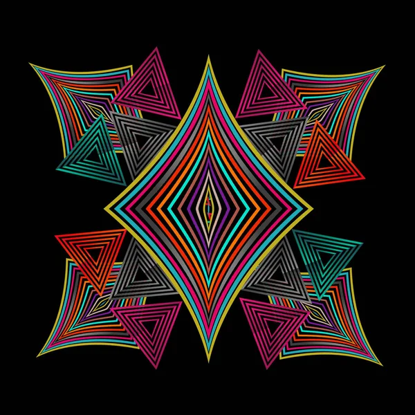 renkli grunge, geometrik eşarp tasarımı