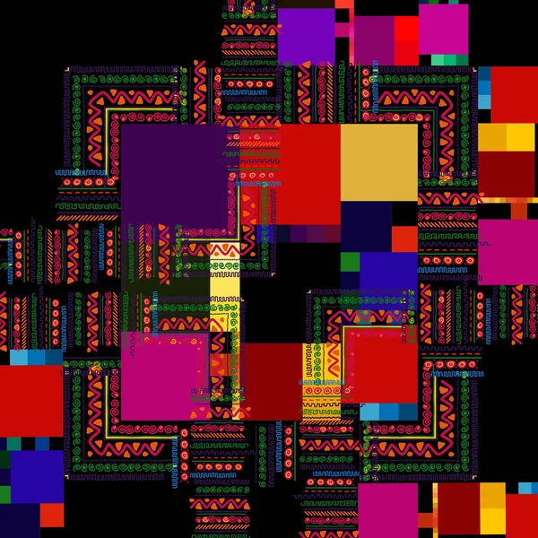 renkli grunge, geometrik eşarp tasarımı