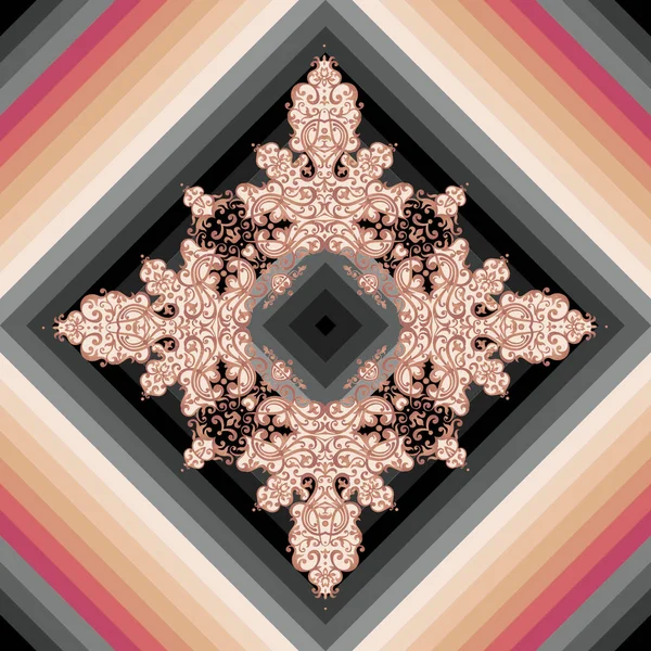 Kolorowy Grunge Projekt Geometryczny Szalik — Zdjęcie stockowe