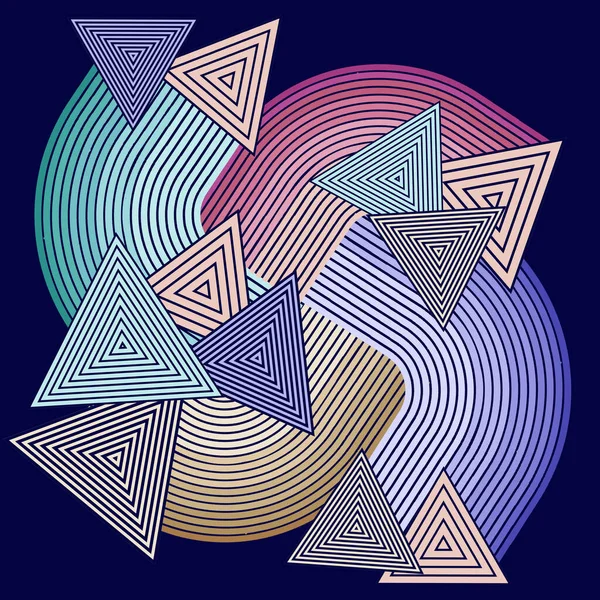 Diseño Colorido Grunge Bufanda Geométrica —  Fotos de Stock