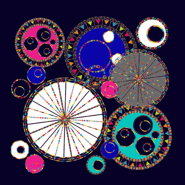 renkli grunge, geometrik eşarp tasarımı