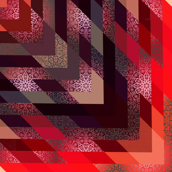 renkli grunge, geometrik eşarp tasarımı