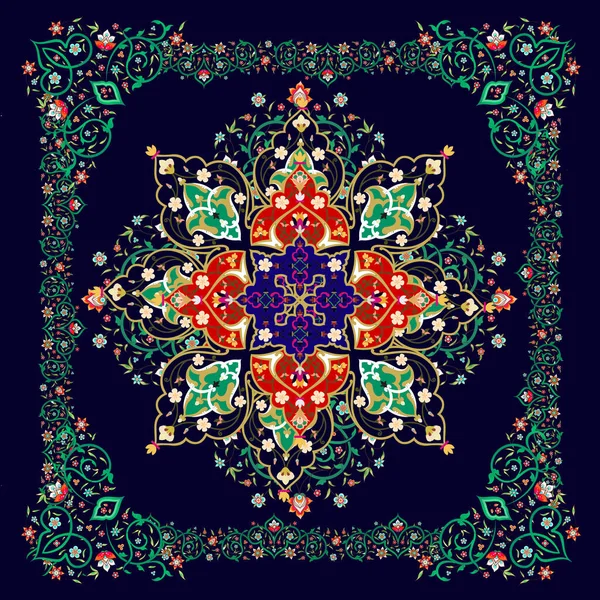 Farbenfroher Grunge Geometrisches Schal Design — Stockfoto
