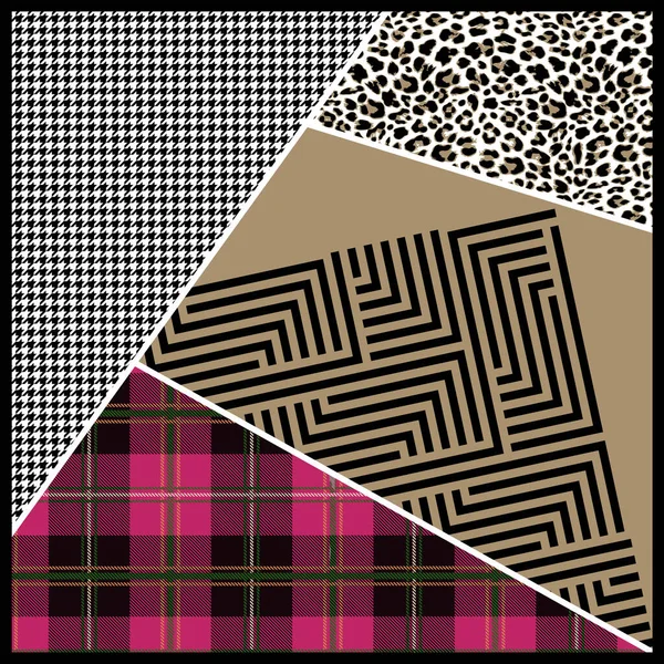 renkli grunge, geometrik eşarp tasarımı