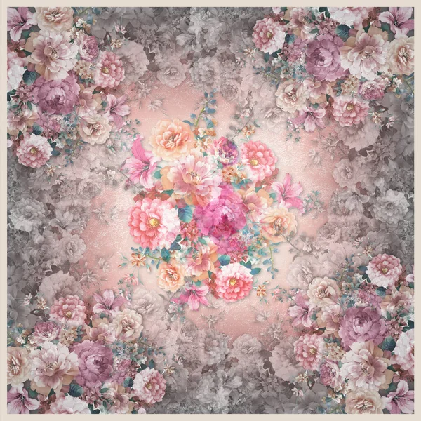 Renkli grunge tasarımı, soyut eşarp 