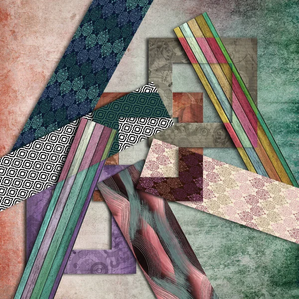 Renkli grunge tasarımı, soyut eşarp 