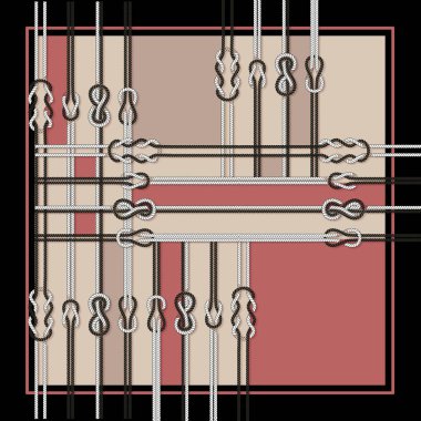 soyut modern eşarp tasarımı