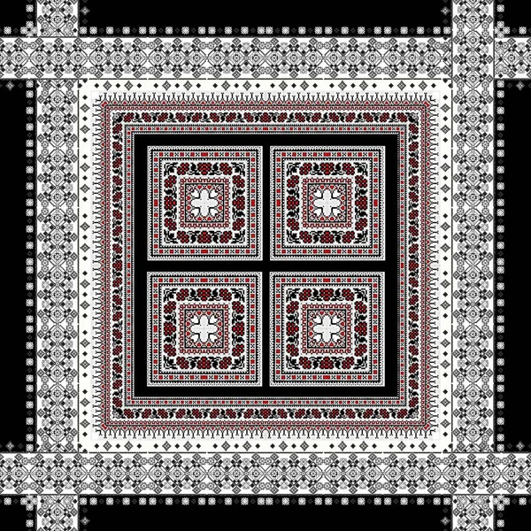 soyut modern eşarp tasarımı