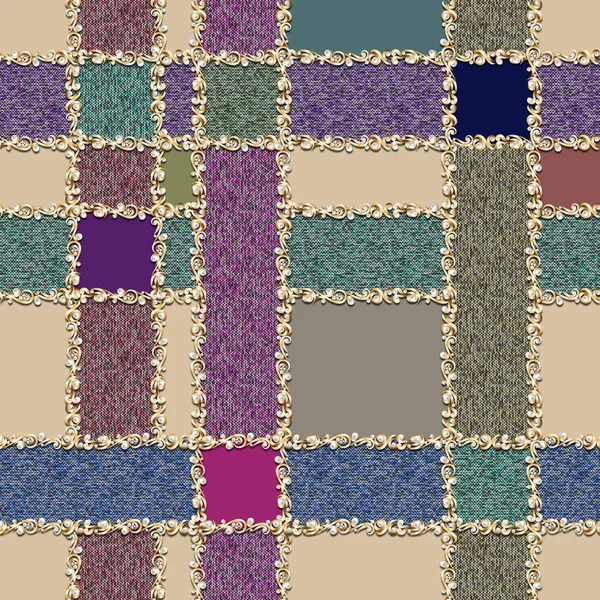 soyut renkli modern eşarp tasarımı