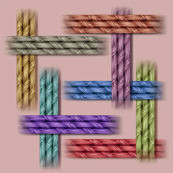 soyut renkli modern eşarp tasarımı