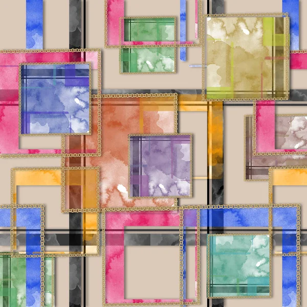 soyut renkli eşarp tasarımı