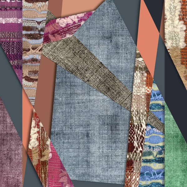 soyut renkli eşarp tasarımı