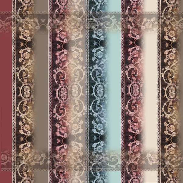 soyut renkli eşarp tasarımı