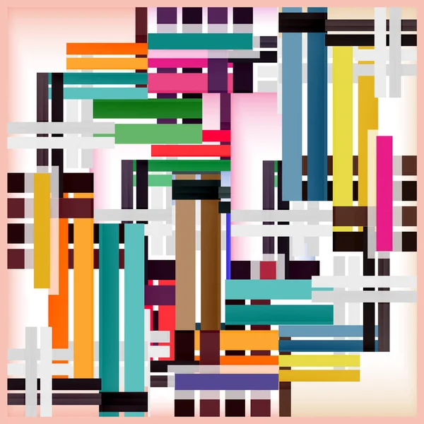Abstracte Kleurrijke Sjaal Ontwerp — Stockfoto