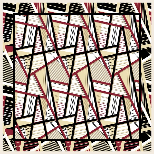 soyut renkli eşarp tasarımı