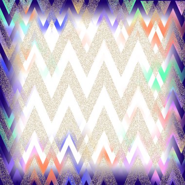 soyut renkli eski desenli eşarp tasarımı