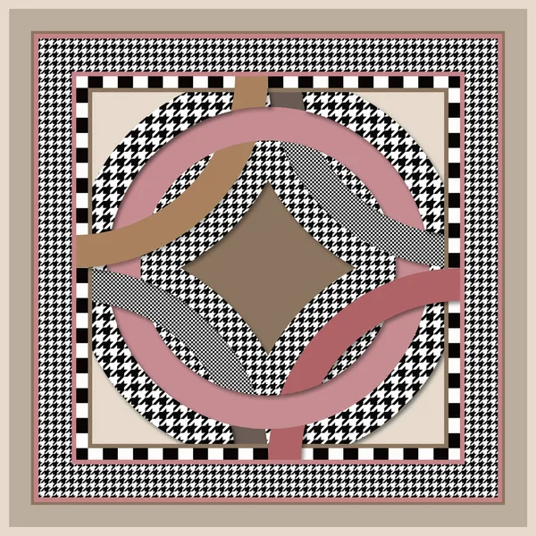 Renkli Geometrik Eşarp Tasarımı — Stok fotoğraf
