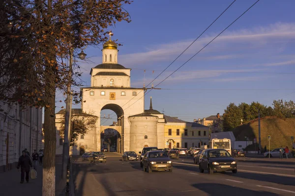 Vladimir Russia Settembre 2018 Golden Gate Monumento Dell Antica Architettura — Foto Stock