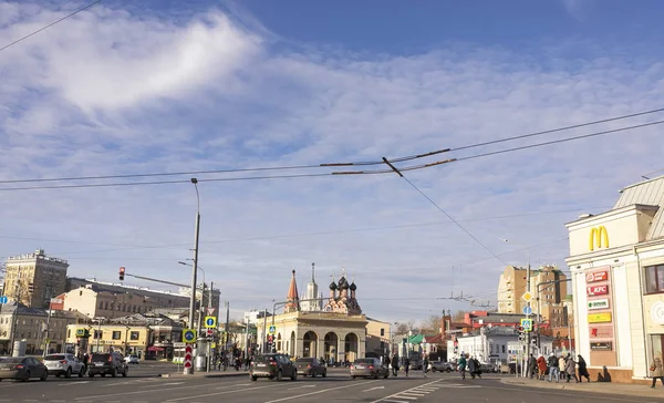 Μόσχα Ρωσία Νοεμβρίου 2018 Θέα Της Πλατείας Taganskaya Φθινόπωρο — Φωτογραφία Αρχείου