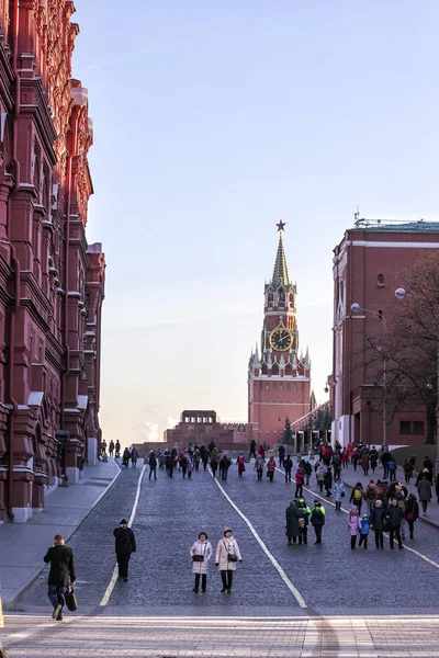 Moskau Russland November 2018 Blick Auf Den Spasskaja Turm Des — Stockfoto