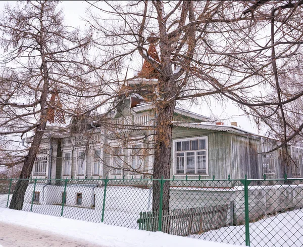 Gorokhovets Rusia Diciembre 2018 Increíble Belleza Una Casa Antigua Estilo — Foto de Stock